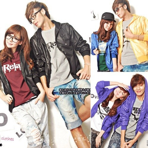 Waterproof rainproof sunscreen top slim with a hood long-sleeve all-match lovers candy color trench outerwear