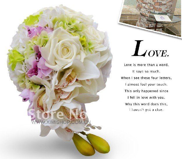 Weddding Bouquet , large simulation artificial Bridal  flower, Lover / birthday party flower,  my280