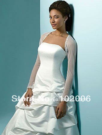 Wedding Accessories for Brides Bridal Bolero Jacket JA014 Free shipping