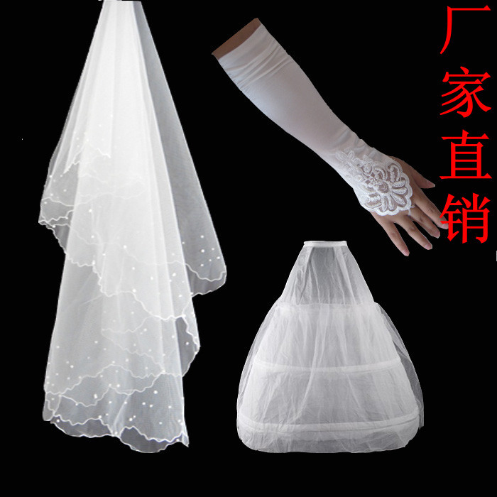 Wedding accessories wedding dress veil bridal gloves