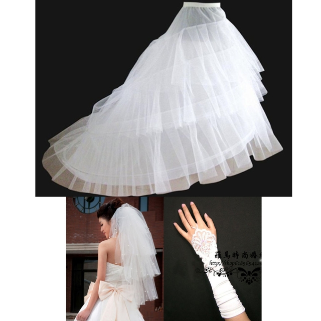 Wedding dress 3 4 combination