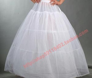 Wedding dress 3 wire 1 hard gauze skirt train bustle formal wedding dress accessories seamless panniers 1598