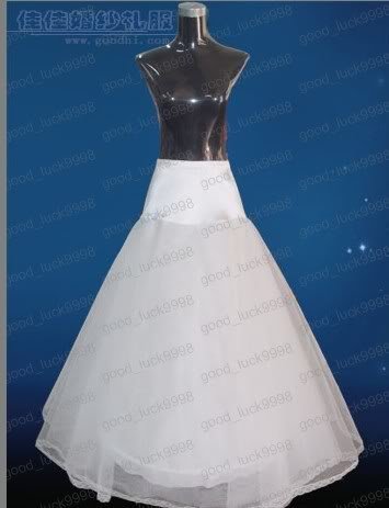 Wedding Dress Bridal Accessories Petticoat/ Underskirt white