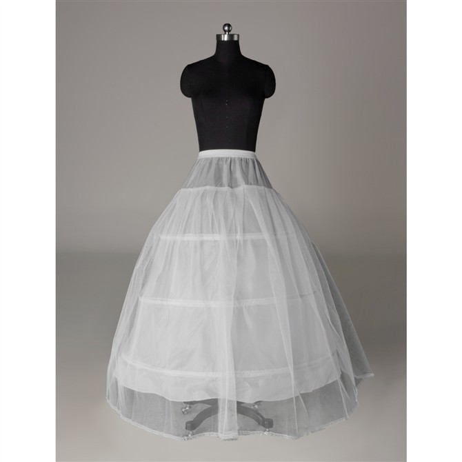 Wedding dress bride white circle skirt pannier elastic strap dress pannier