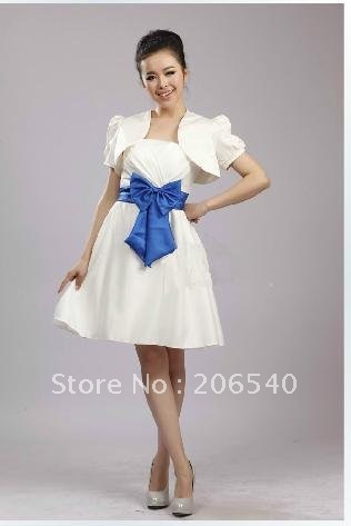 Wedding dress fittings/the bride thin shawls/the bride rice white short-sleeved satin small shawls