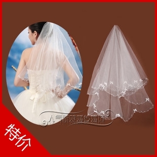 Wedding dress formal dress accessories beaded veil the bride accessories bridal veil ts620 , Free Shipping