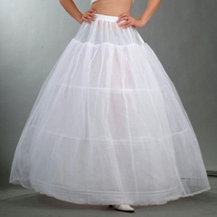 Wedding dress hard yarn dress ring pannier slip skirt the bride wedding dress brace white