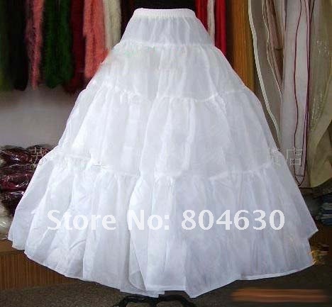 wedding dress long petticoat Bridal non-rim pannier bride dress free shipping