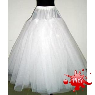 Wedding dress slip boneless skirt stretcher puff skirt pannier 5 natural lacing pannier
