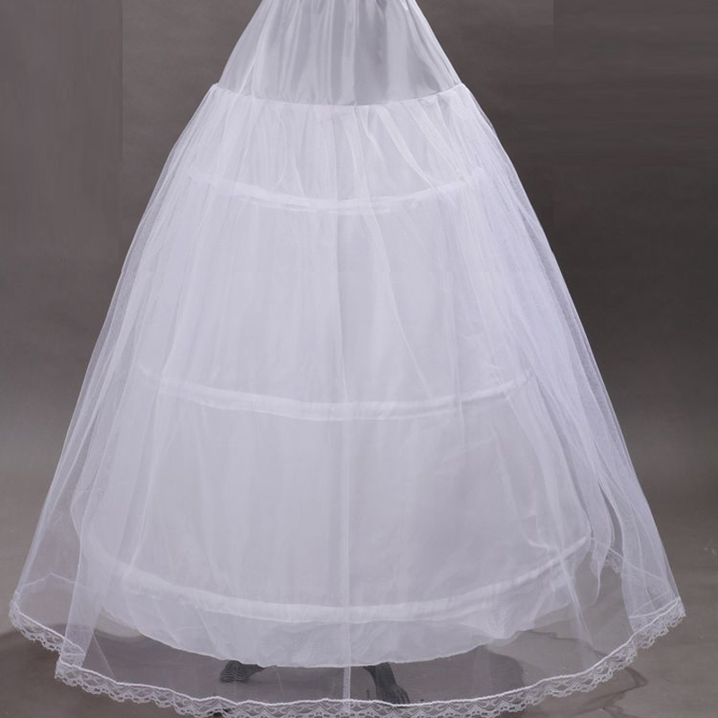 Wedding dress slip dress pannier luxury circle lace double layer hard network pannier