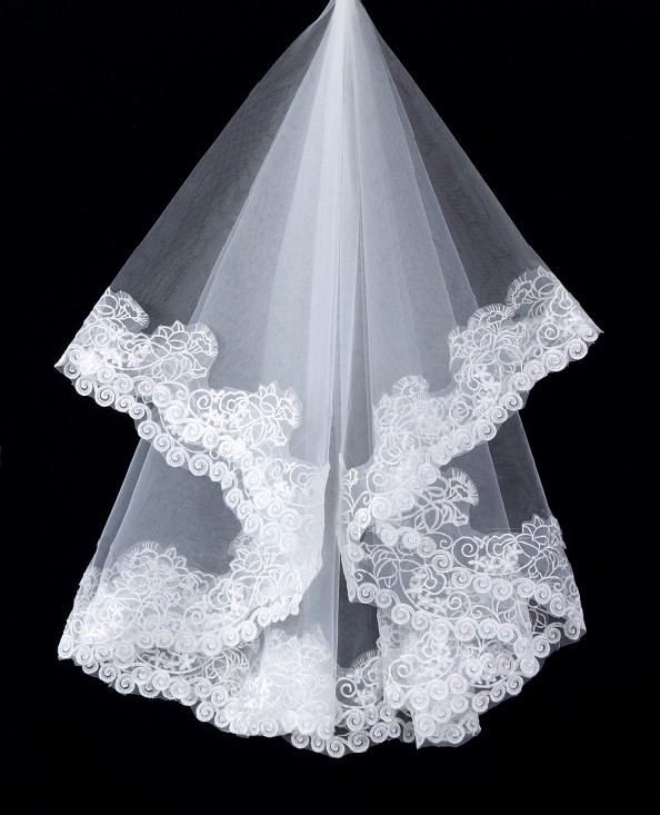 Wedding dress veil long design big train veil lace decoration veil bridal veil ts06