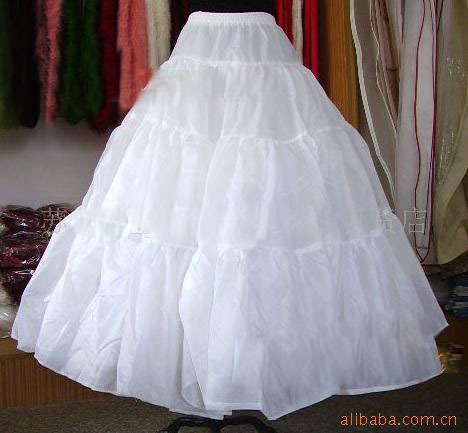Wedding panniers ruffle fabric boneless stretcher skirt dress skirt w18 panniers boneless