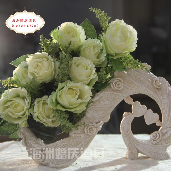 Wedding props silk flower holding flowers artificial flower 12 1006 rose