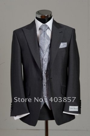 Wedding Suits For Men2012 Dark Grey Wedding Suit   Custom Wedding Suits   High Quality Wedding Suits (Jacket+Pants)  233