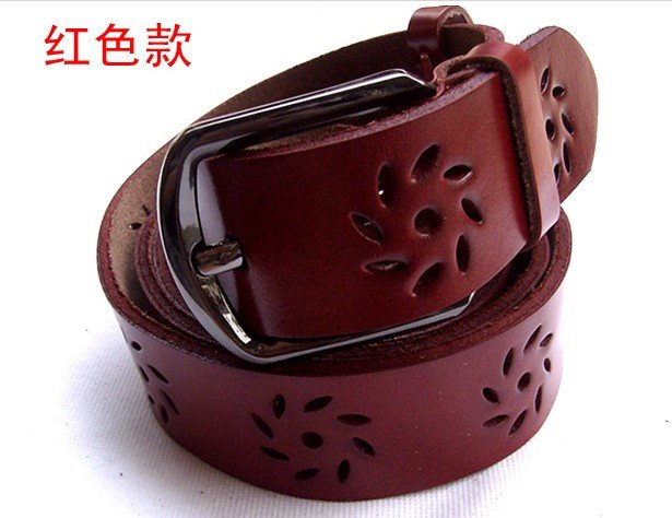 western cow leather belt,lady hollow out belt,  free shipping wholesale,more discount more order, fashion women  belts