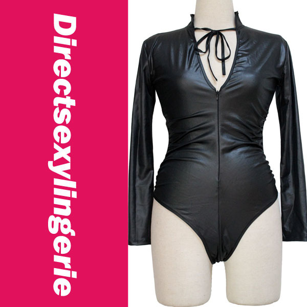 Wetlook Long Sleeve One Piece Romper Jumpsuit Sexy For Women Cheap Price Drop Shipping LC3120
