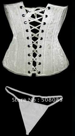 White Bodybuilding Corset Breast-up Bodyshaping Corset Bust Vest 5116