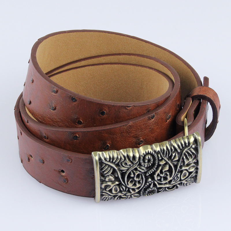White casual strap women's all-match decoration strap belt printing leather belt strap