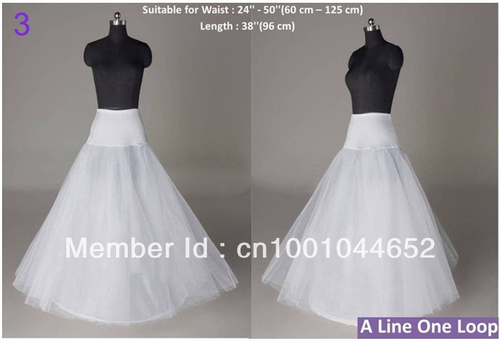 White dne Layer Tulle Hoopless Wedding Dress Petticoat Underskirt