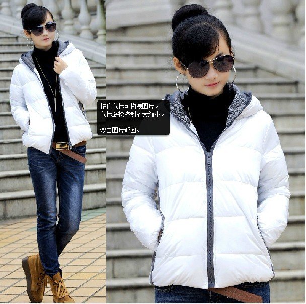 White down jacket winter new winter jacket female models short paragraph thickened Slim