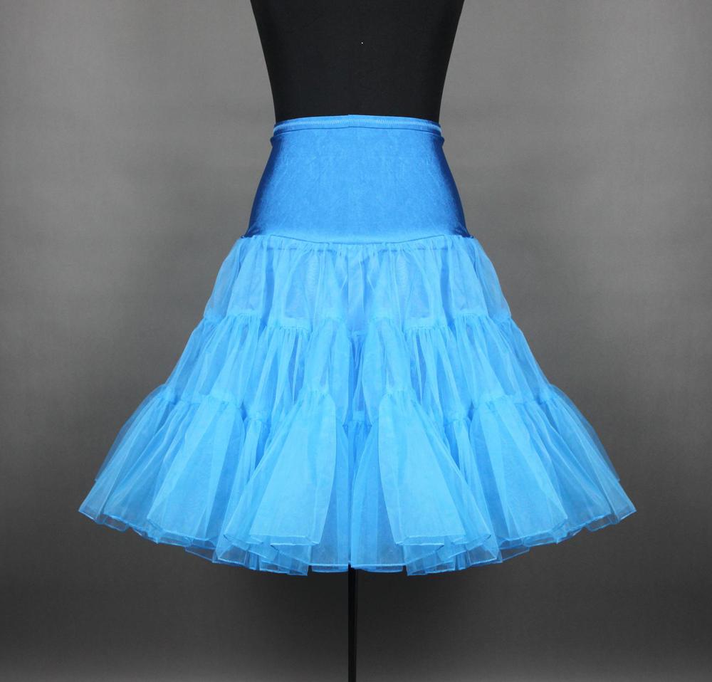 White red, black and blue 26 "50s Retro Underskirt Swing Vintage Petticoat Fancy Net Skirt Rockabilly / Tutu