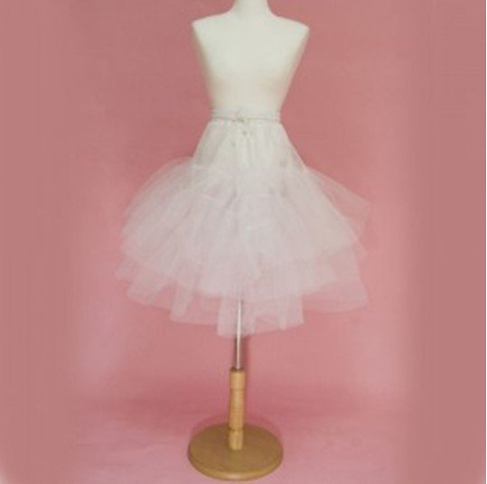 white small tulle flower girl petticoat in free shipping for wholesale price teep008
