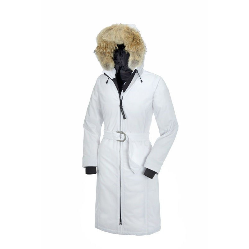 white winter windproof  women's down jacket with belt 2012 long jackets