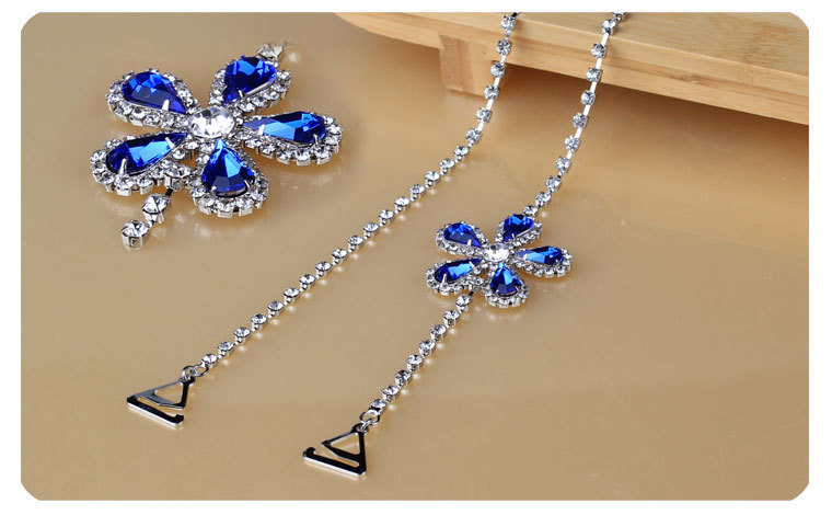 wholease  gem  flower plum flower  bra strap