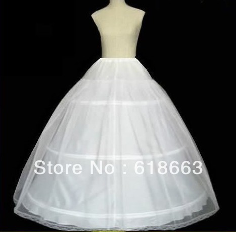 wholesa Hot sale Cheapeat 3 Hoop Wedding Bridal Gown Dress Petticoat Underskirt Crinoline Wedding Accessories