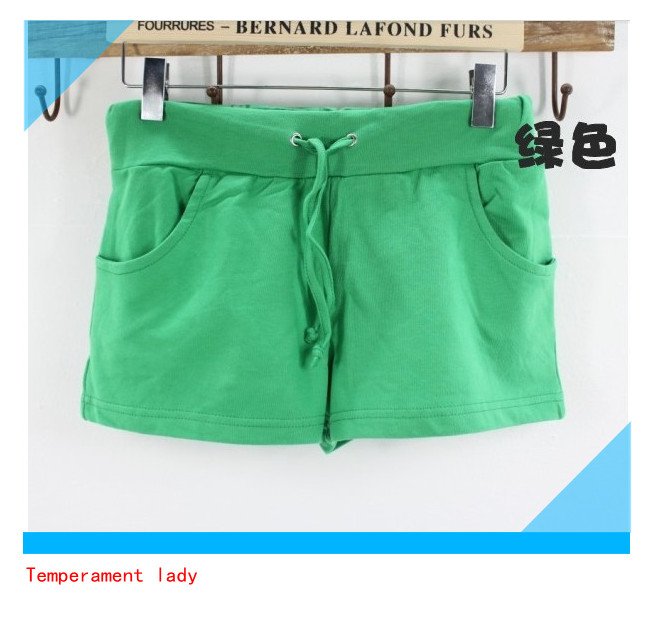 wholesale 100% cotton female casual sports shorts beach shorts  frees shipping