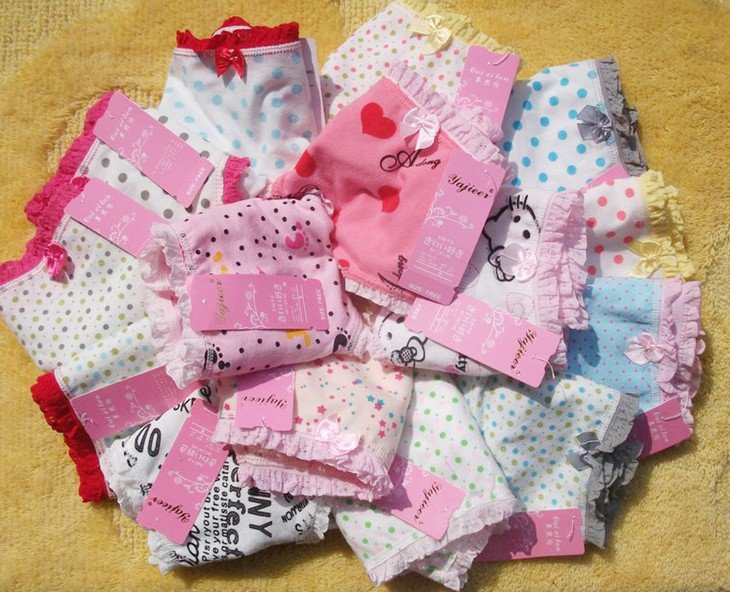 Wholesale 100% cotton Japan girl's underwear,Young girl underwear,Girl's briefs & panties,ladies underwear,school girl underwear