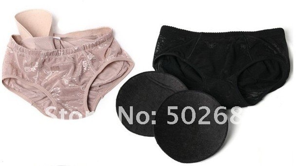 Wholesale 100pcs/lot -Ladies Sexy Hip panty, Hip enhancer Shaper Panties,Ventilation & lace panties with cushions  free shipping