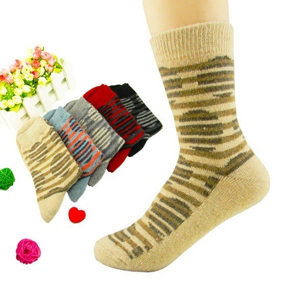 Wholesale 10pairs/lot Warm Wool Winter Socks Women Free Shipping (35.6g/pair)