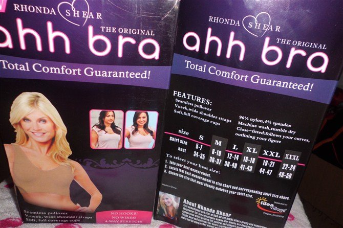 Wholesale 10set/lot Ahh Bra As on TV Rhonda Shear Ahh Seamless Leisure Bra Genie Bra with color box