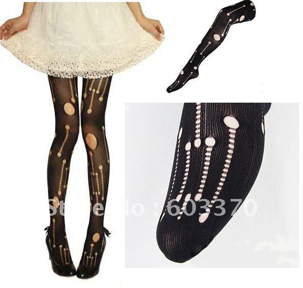 Wholesale 12Pcs European Style  Black Hole pantyhose   begging leggings pants Sexy Stocking, Womens Tights.