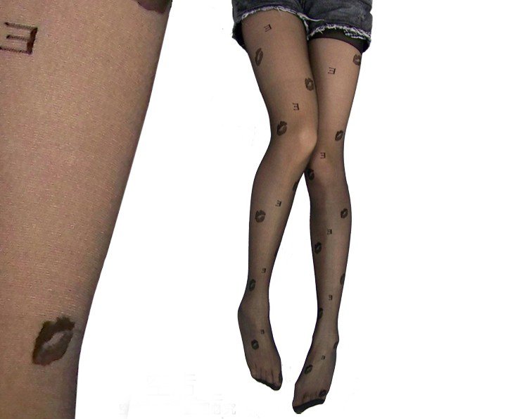 Wholesale 12pcs/lot Factory outlets stockings Lips stockings Jacquard pantyhose core yarn sexy stockings FREE SHIPPING!