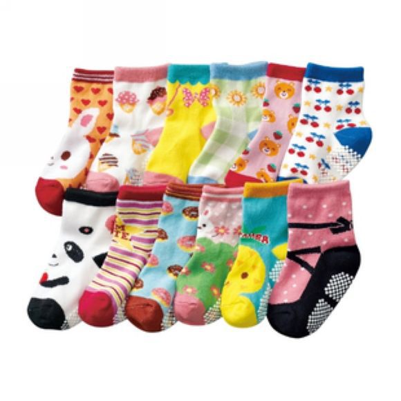Wholesale 20 pair / lot High-quality Cute Cartoon Anti-slip Children Socks, 100% Cotton Socks, Baby Socks for 1-4 years