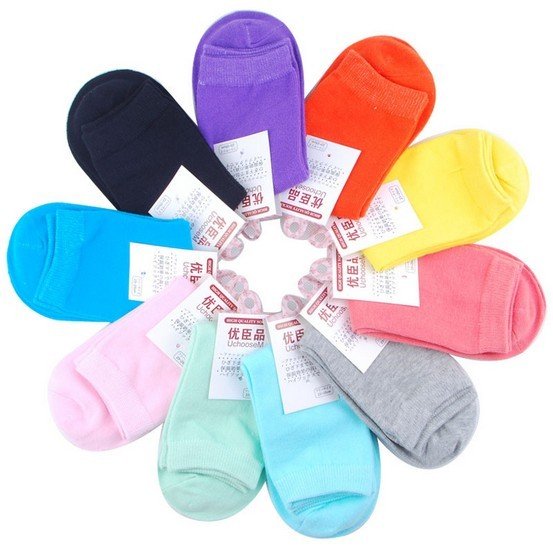 Wholesale 20 pairs/lot New Arrival Solid Elite Socks Women Cotton Free Shipping
