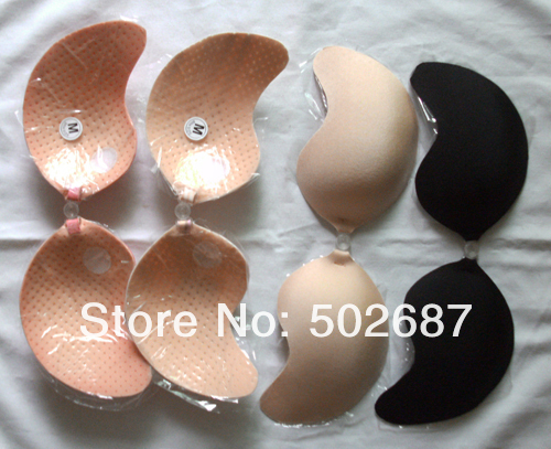 Wholesale 200pcs/lot-Women's self adhesive bra,silicon Invisible Self stick Bust Bra magic breast Push Up   free shipping