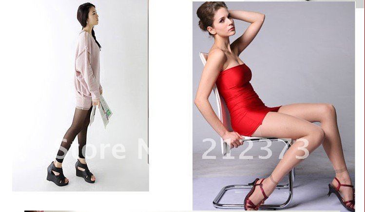 Wholesale-2012 100% Newest Hot Sale Fashion Lady Slim Pants Pantyhose With brown & black Breathable Several Collocation A23-2824