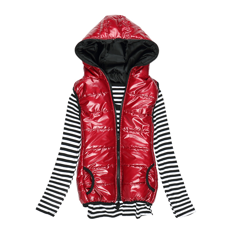 wholesale 2012 autumn down cotton vest women's autumn and winter fashion hooded vest Women kaross vest free shipping