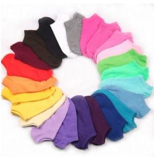 Wholesale 2012 Hot Sale Women Solid Candy Color Short Sock Fit For 34-39 Yards Cute SOX Free Shipping