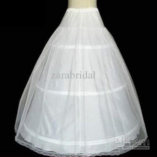 Wholesale - 2012 In Stock 3 Hoop Fishplate/Mermaid Wedding Bridal Petticoat Crinoline Slip For Weddi