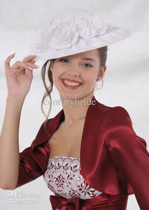 Wholesale - 2012 J006 New Arrival Modern/Elegant Red Wedding Jackets Bridal Accessories Custom Made