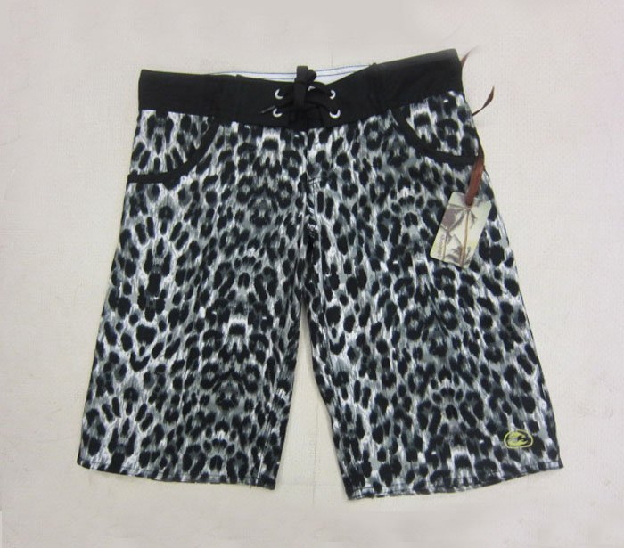 Wholesale 2012 lady women female's best gift Polyester material clothes Pant High quality Leopard grain surf short free shipping