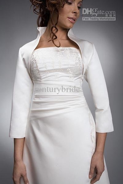 Wholesale - 2012 New Arrival Modern Simple White Wedding Jackets