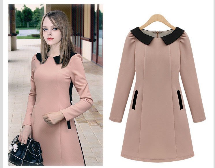 Wholesale 2012 new fashionable sweet princess cultivate one's morality collect waist doll brought long-sleeved dress8111