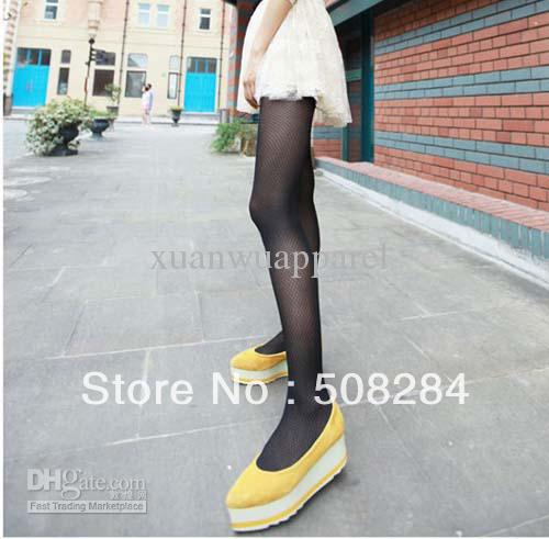 Wholesale - 2012 new pantyhose off silk Korea bottoming socks small plaid stockings leggings