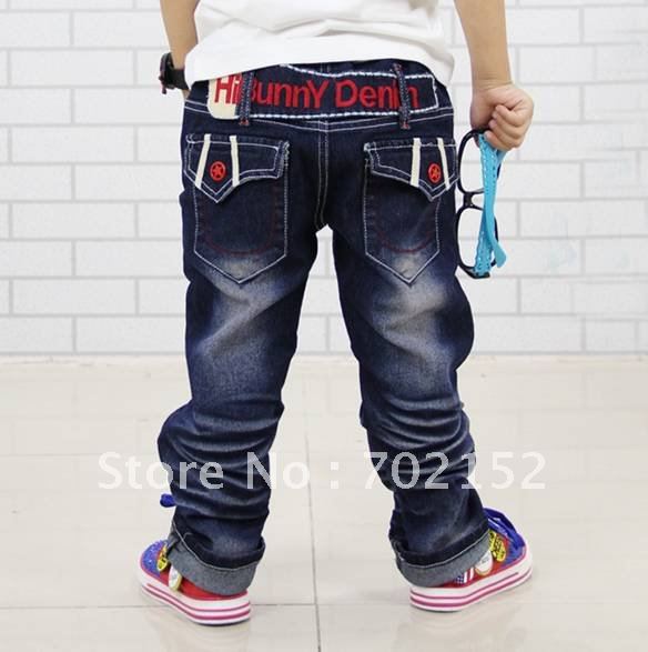 Wholesale -2012 new personality bags Boys Jeans,New children clothing 3 - 13years old kids Pants,children jeans,free shipping