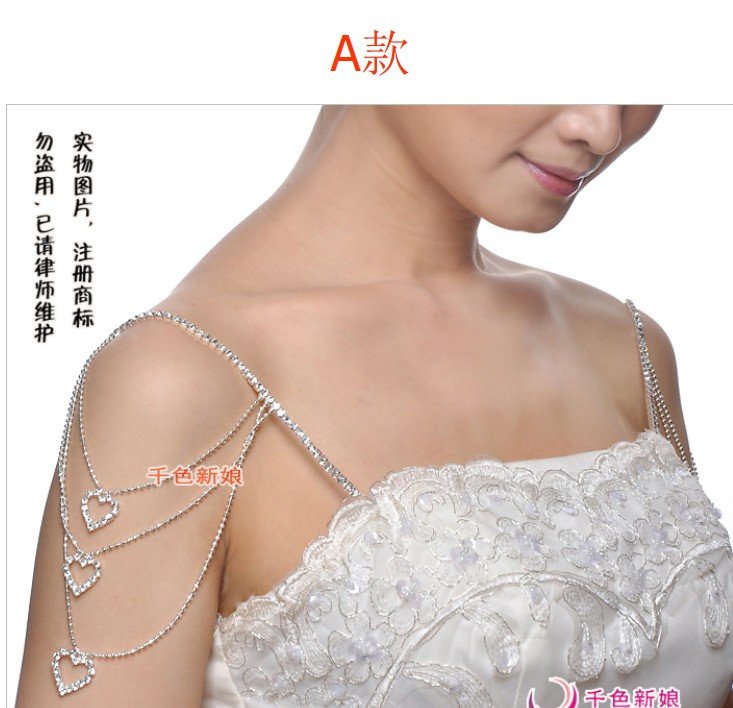 wholesale  2012 new sexy  bra extender fashion  Metal chain Heart-shaped lingerie straps free shipping